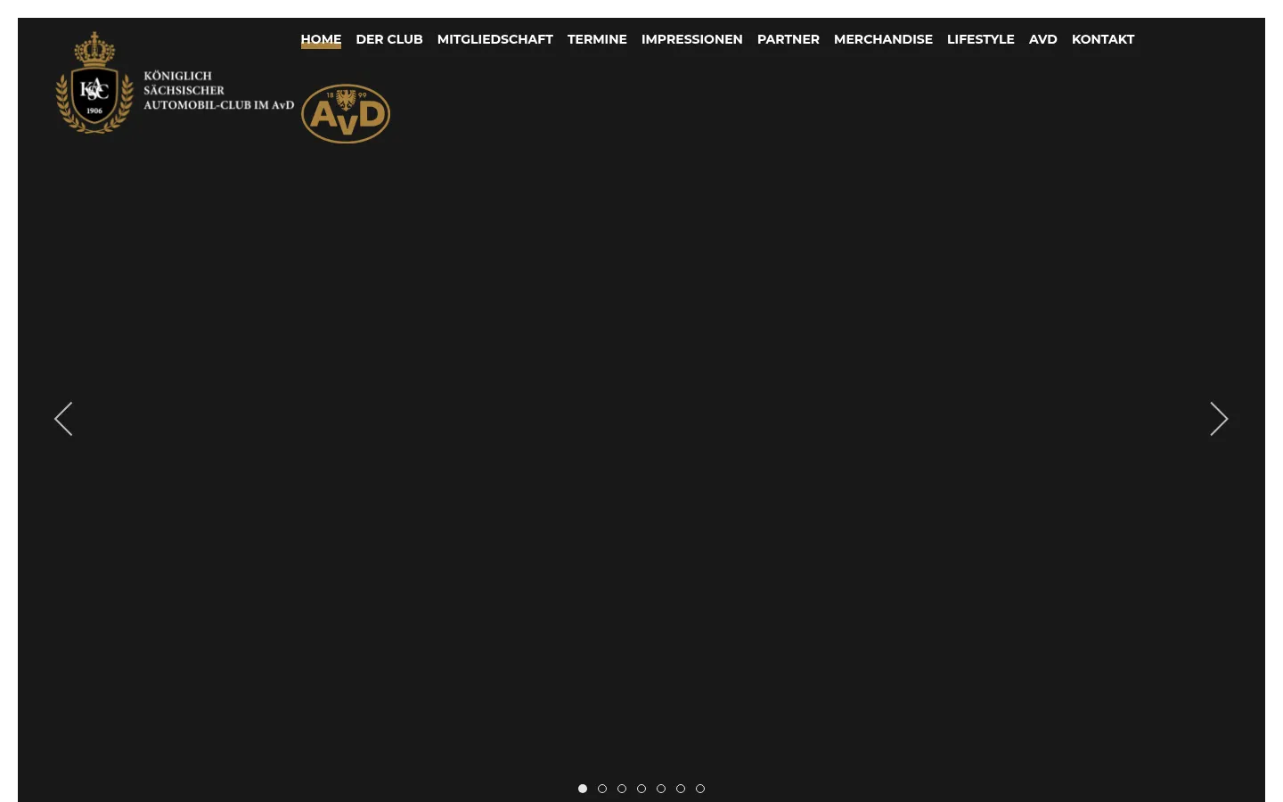 Screenshot der geprüften Website https://www.ksac-avd.de/
