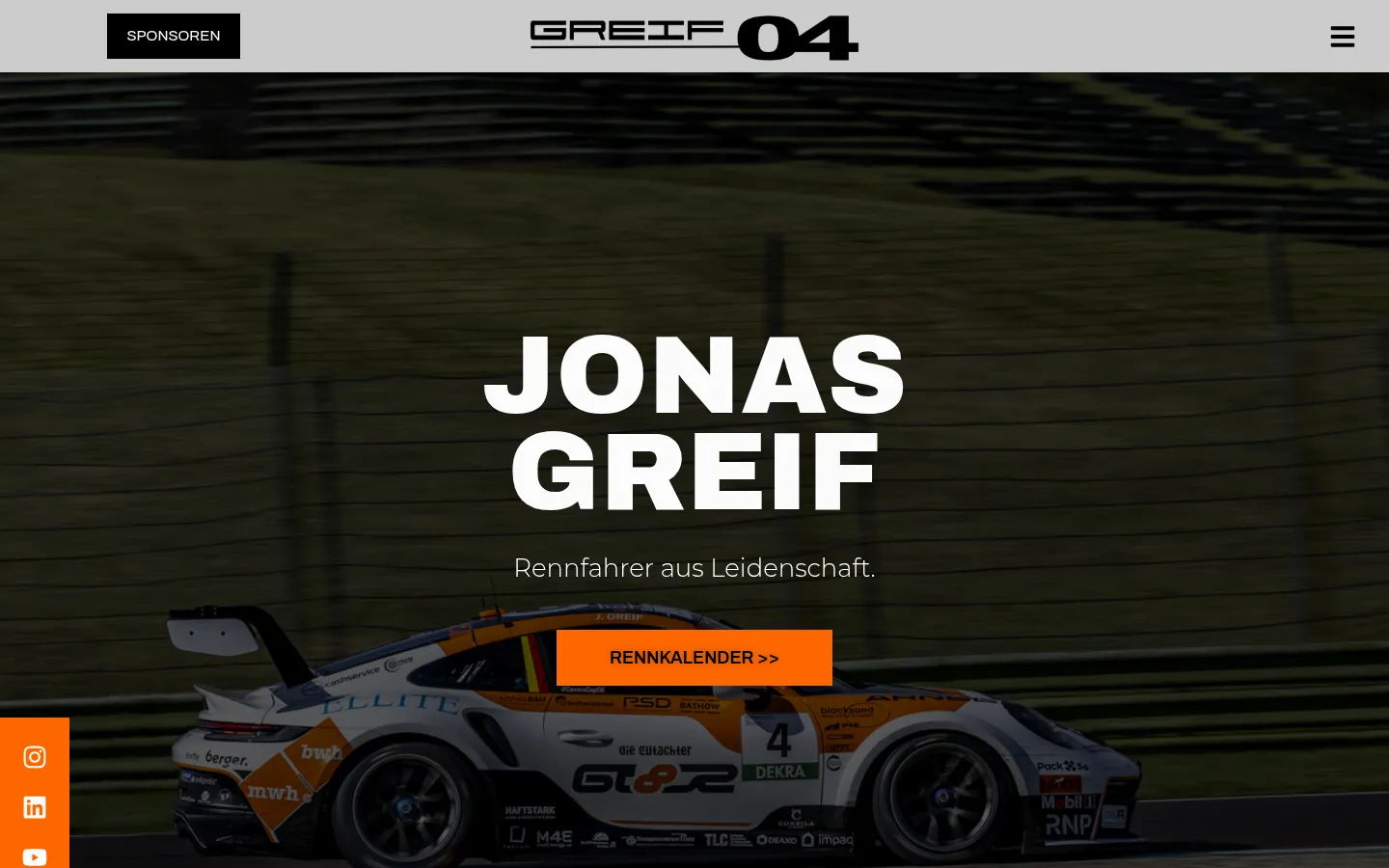 Screenshot der geprüften Website https://jonas-greif.de/
